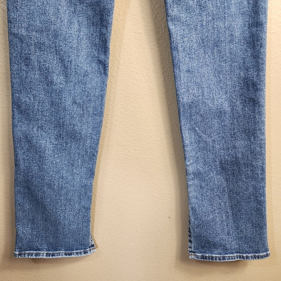 Madewell Womens |27| Mid-Rise Stovepipe Jeans in Knowland Wash/Slit-Hem Edition - Picture 10 of 14